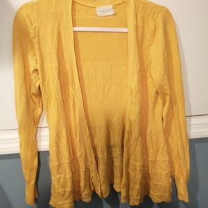 mustard yellow cardigan